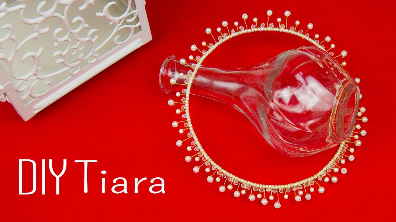 How to make Pearl Tiara |Bridal tiara | Hair accessories |Designer jewelry| Beads art\vineeta mishra