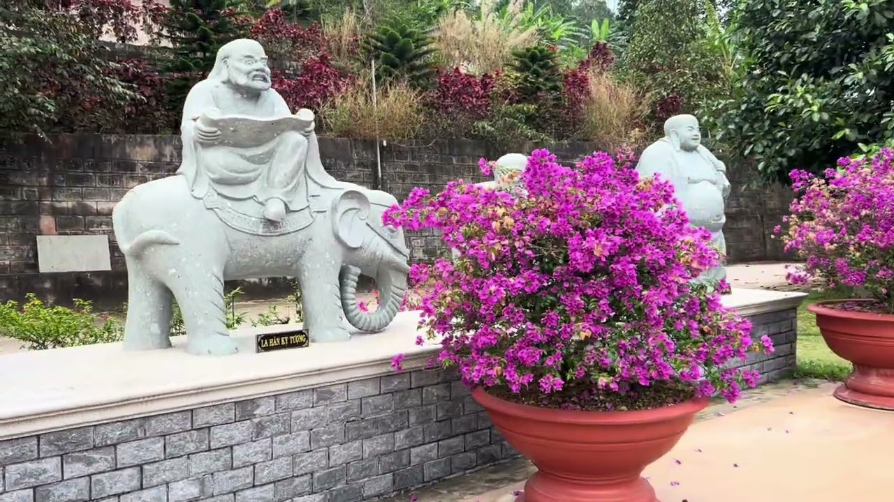 cả nhà đi tham quan núi cấm châu đốc
