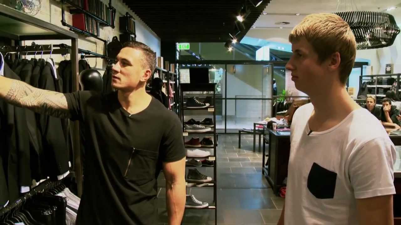 Ben gets styled with Sonny Bill Williams