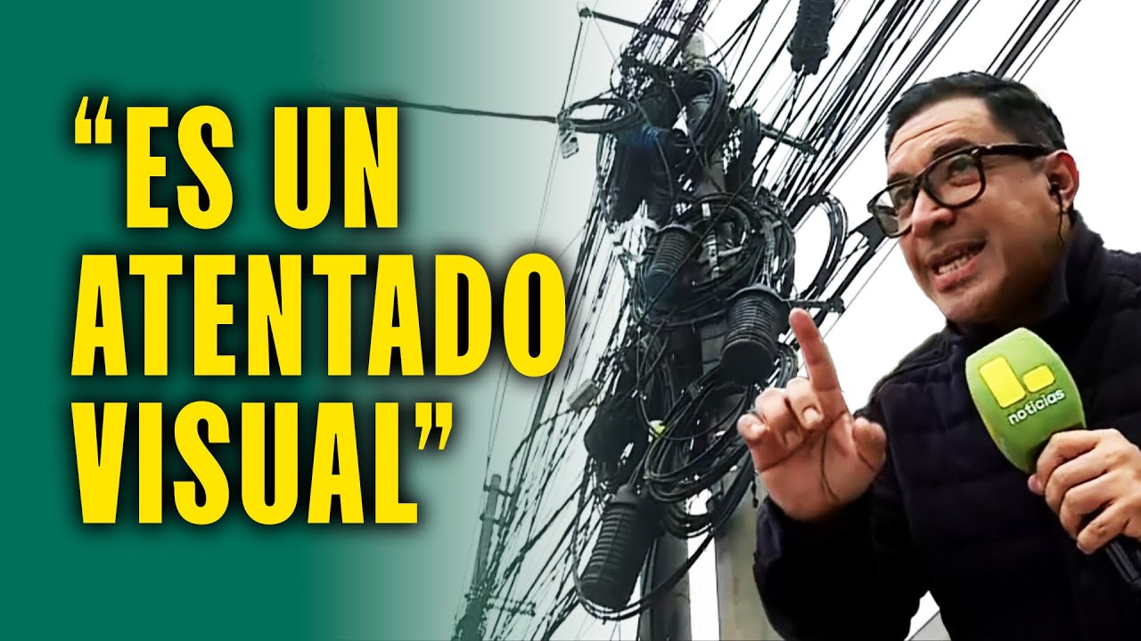Un peligro para los vecinos: Lima está repleta de cables y eso puede terminar mal