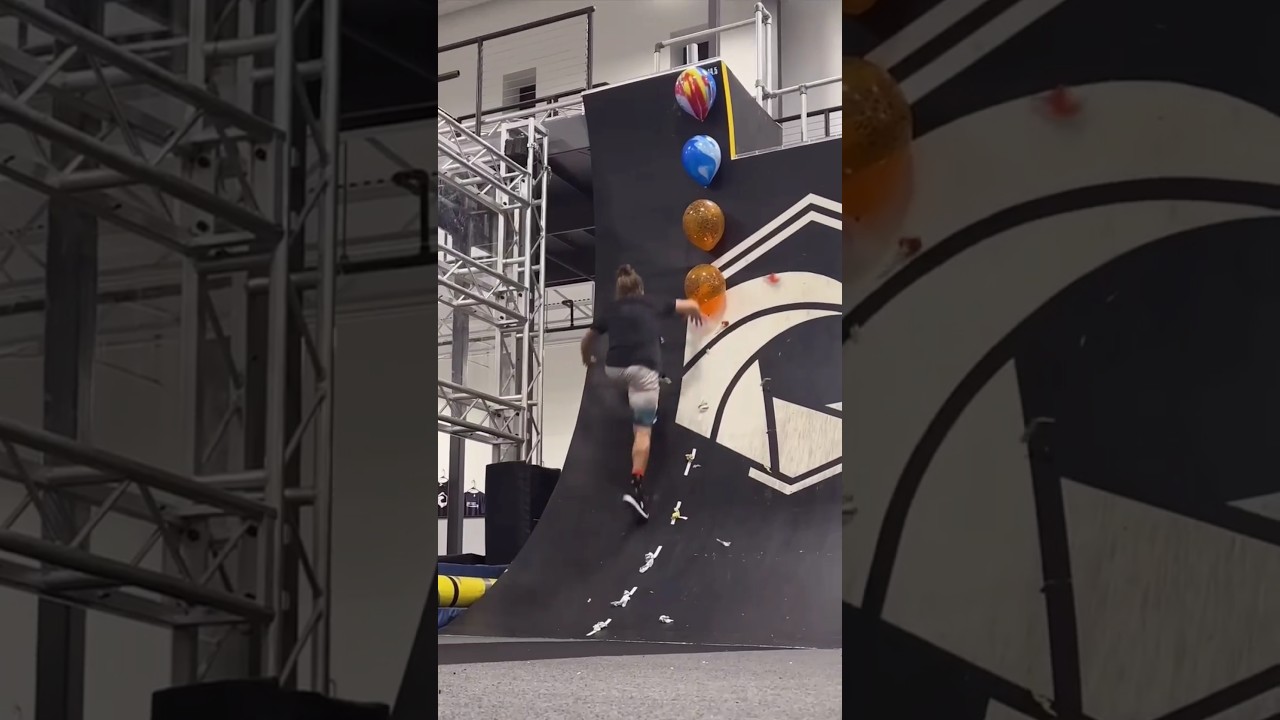 Balloon Pop Cpompilation 🤯 #funny #flip #poppballons #skate #parkour #challenge #shorts