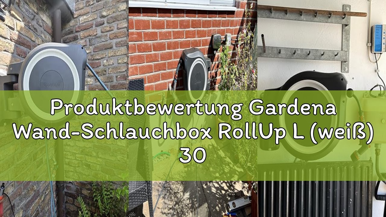 Produktbewertung Gardena Wand-Schlauchbox RollUp L (wei&szlig;) 30 m exklusiv f&uuml;r Amazon: Schwenkbare Schl