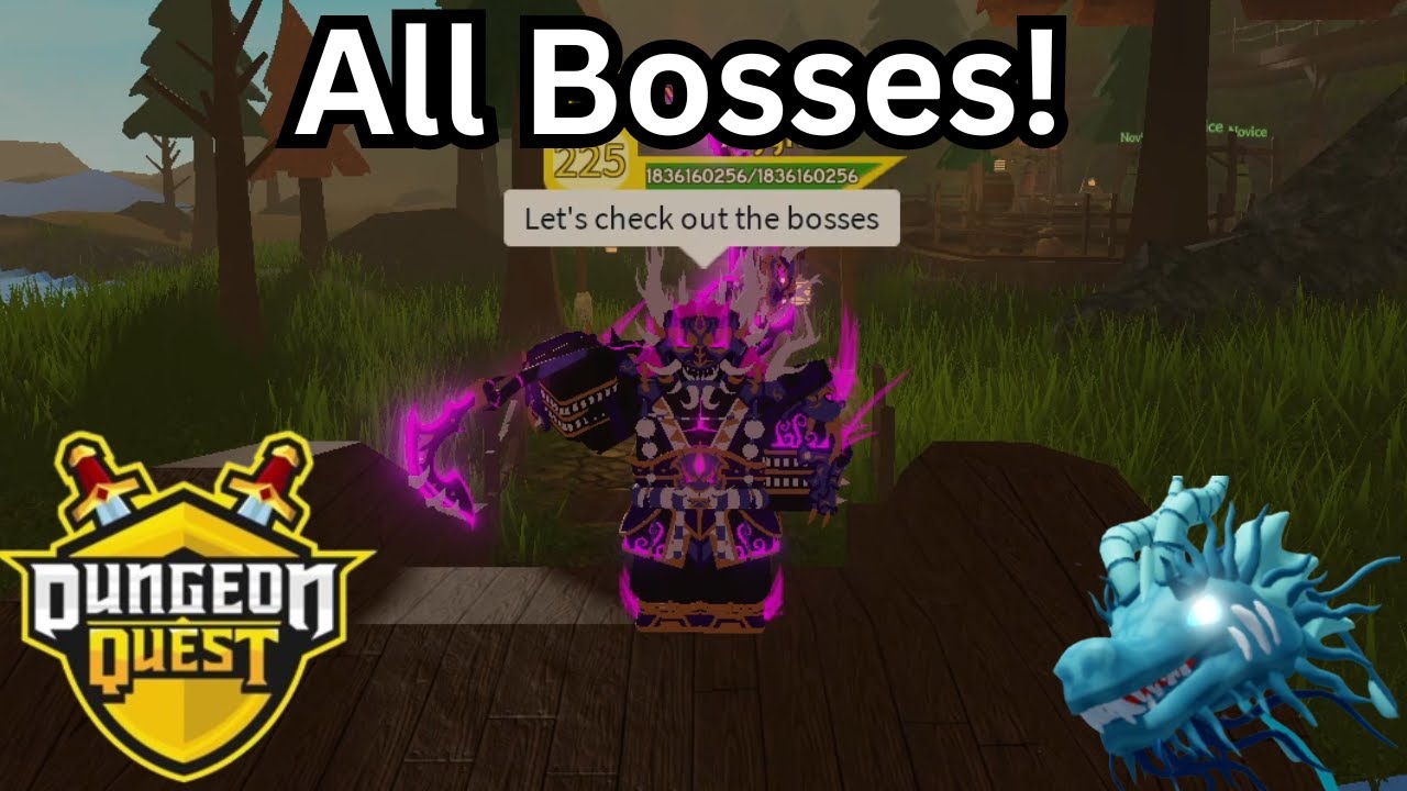 All Bosses in Dungeon Quest Roblox