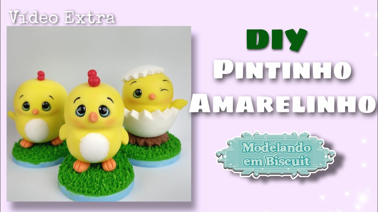 DIY | Pintinho Amarelinho de Biscuit | Fazendinha