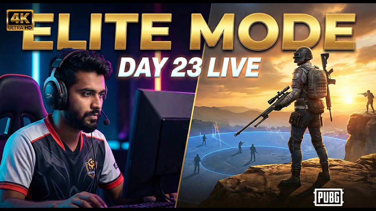 Day 23 PUBG PC LIVE 😈 High IQ Gameplay Only