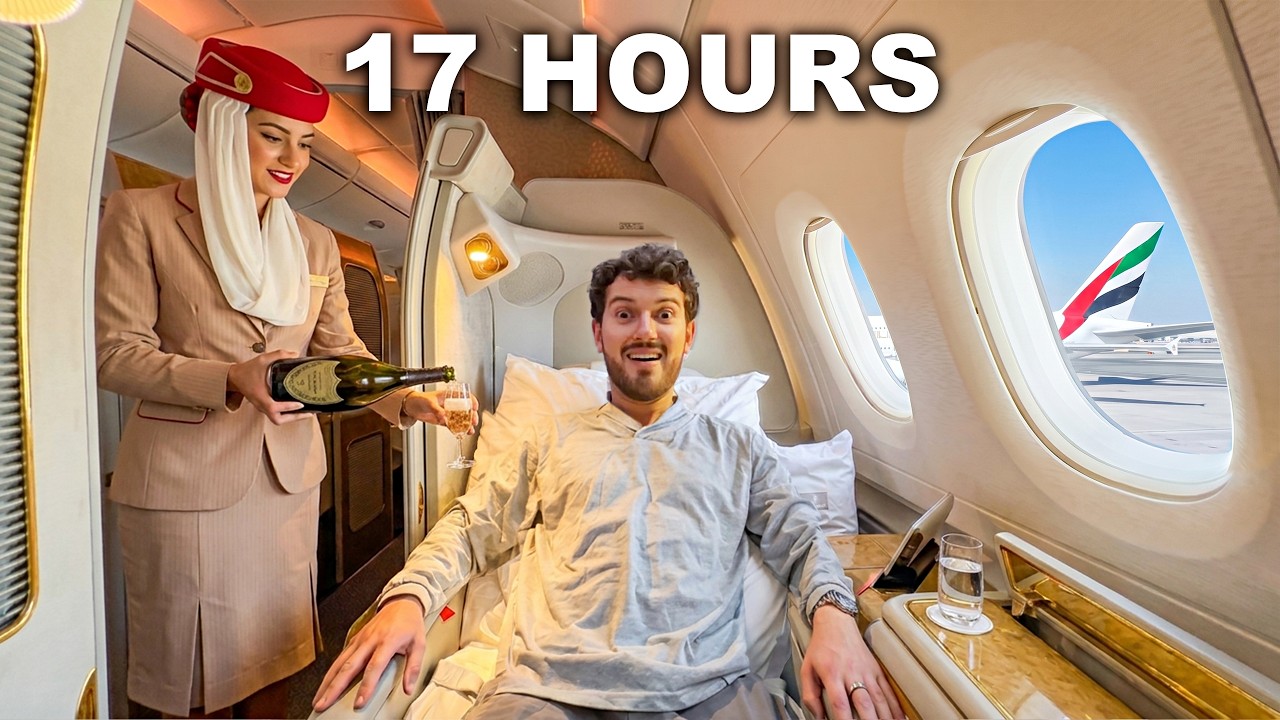 World's Longest First Class Flight (Emirates A380)