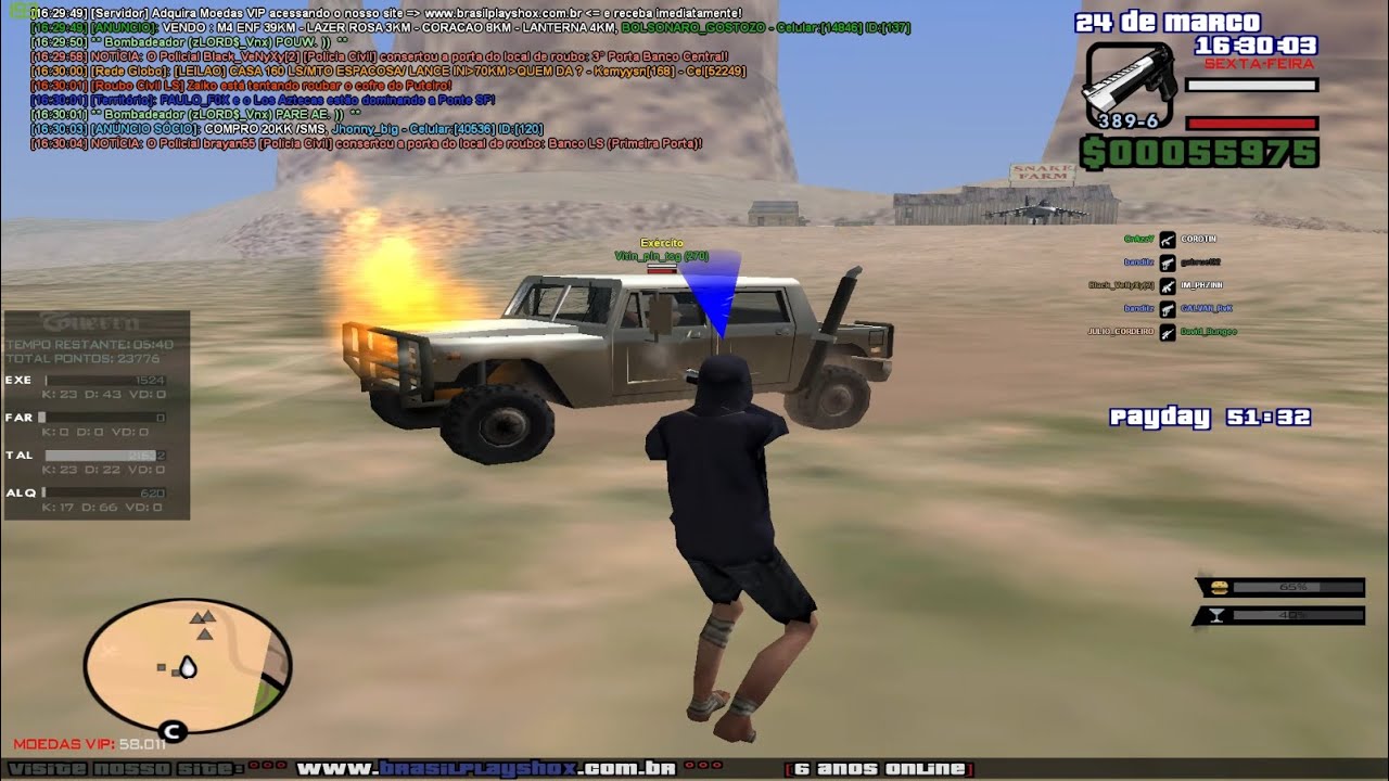 1 PLAYER VS 2 ORGS RIVAIS NA GUERRA TERRORISTA