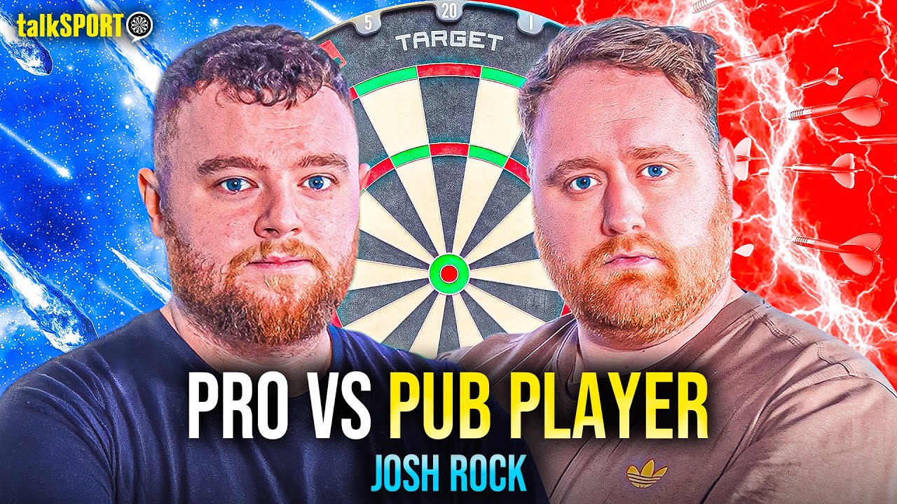 JOSH ROCK VS PUB DARTS PLAYER | FIRST TO THREE LEGS - PUB VS PRO