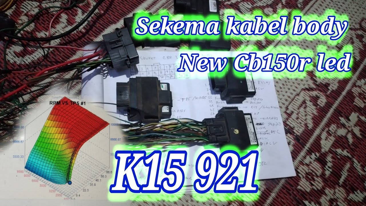 sekema kabel body injeksi new cb150r K15 921