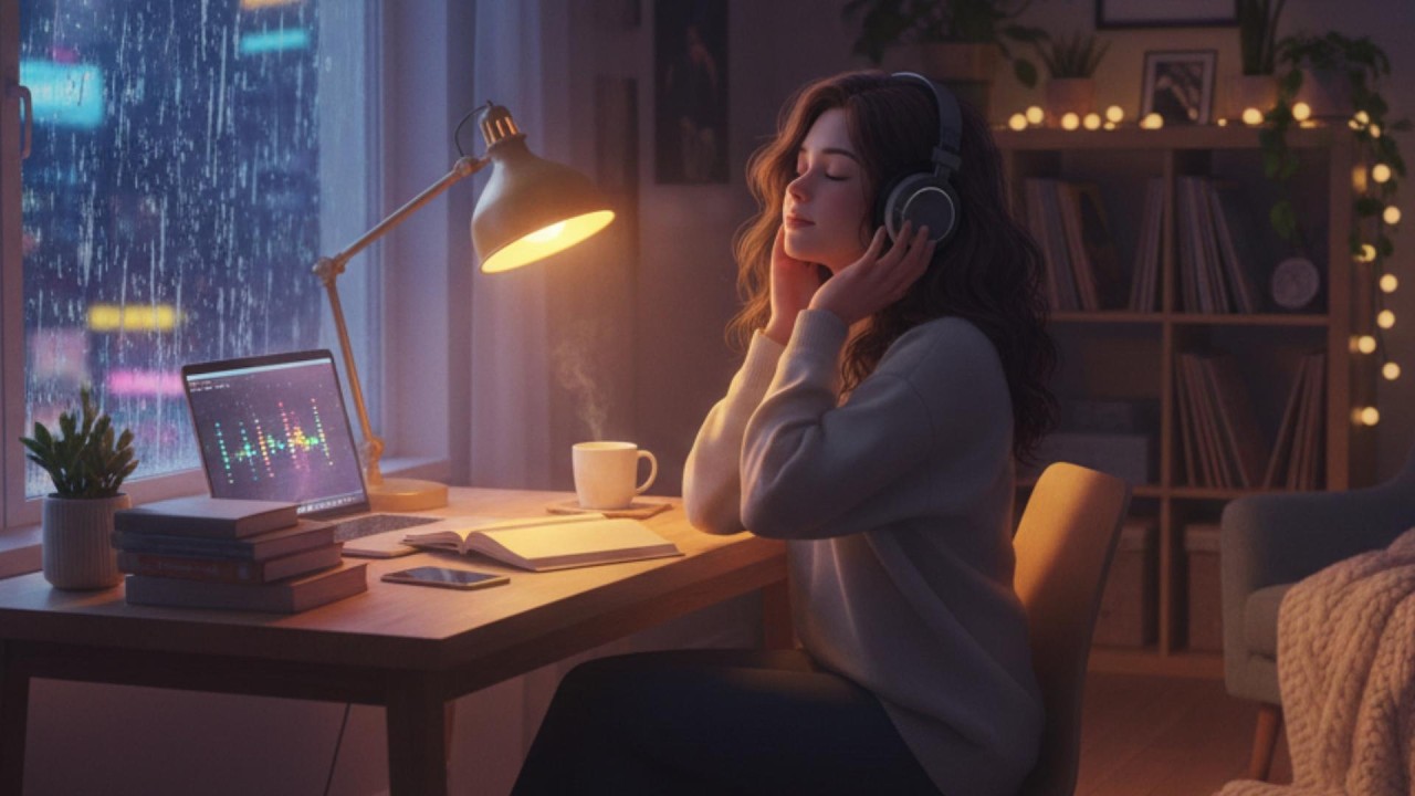 Cozy Room Lofi 🎧 Chill Study Beats | Stress Relief, Focus Music, Sleep Aid