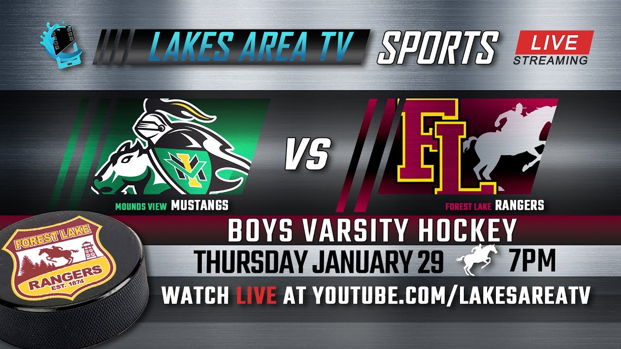 Rangers Boys Varsity Hockey vs Mounds View Mustangs - LIVE