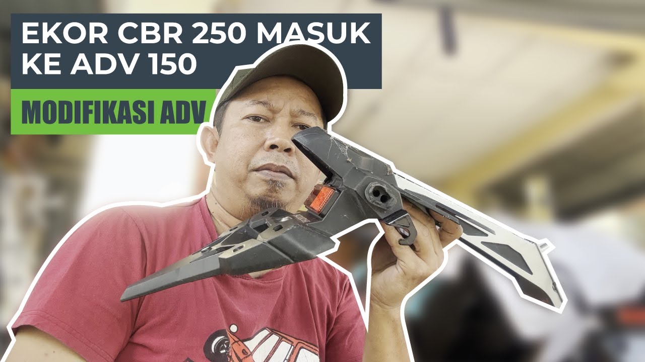 Ekor CBR 250 Masuk ke ADV 150 | Modifikasi Honda ADV 150