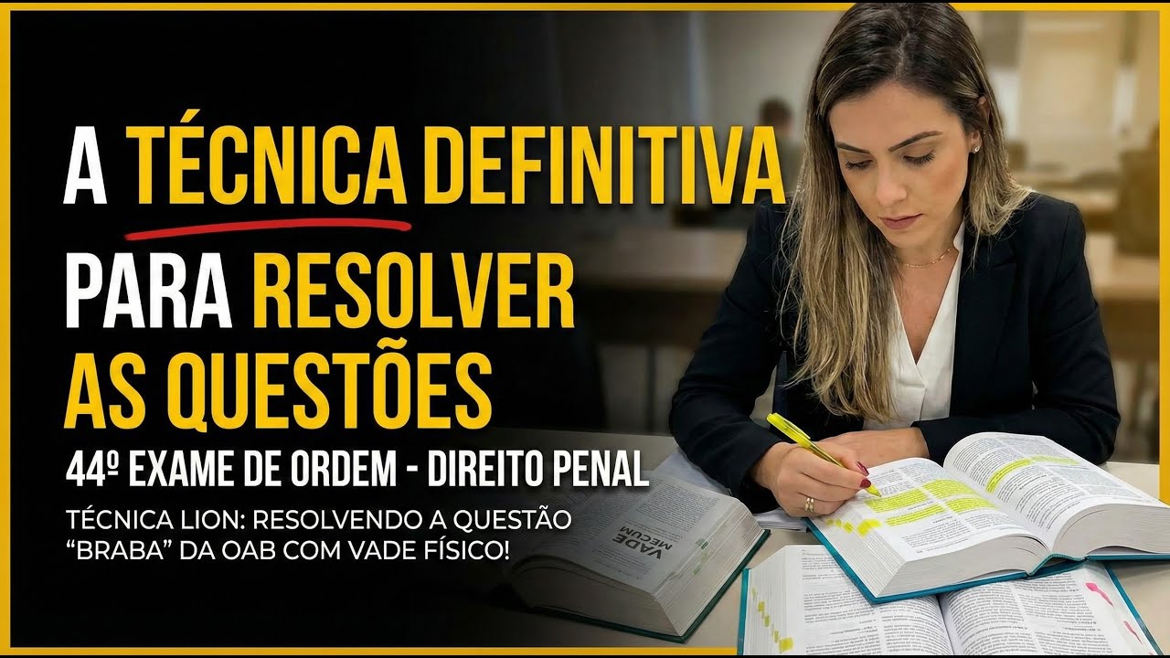 Técnica Lion na Prática: Como Achar a Resposta Sem Artigo no Enunciado (OAB 2ª Fase)