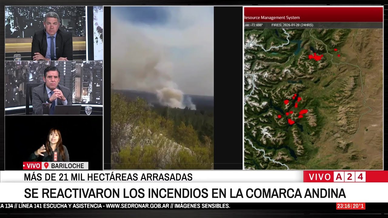 🚨 URGENTE: SE REACTIVAN FOCOS DE INCENDIO EN LA COMARCA ANDINA