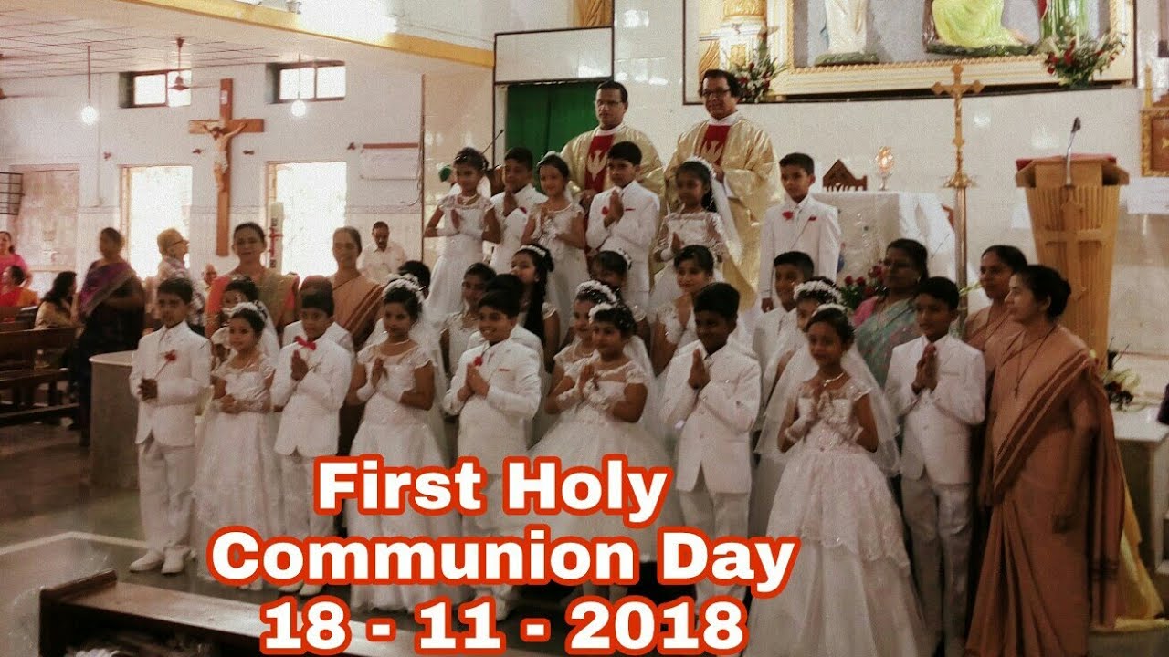 FIRST HOLY COMMUNION 2018 ! ST  JAMES CHURCH , AGASHI