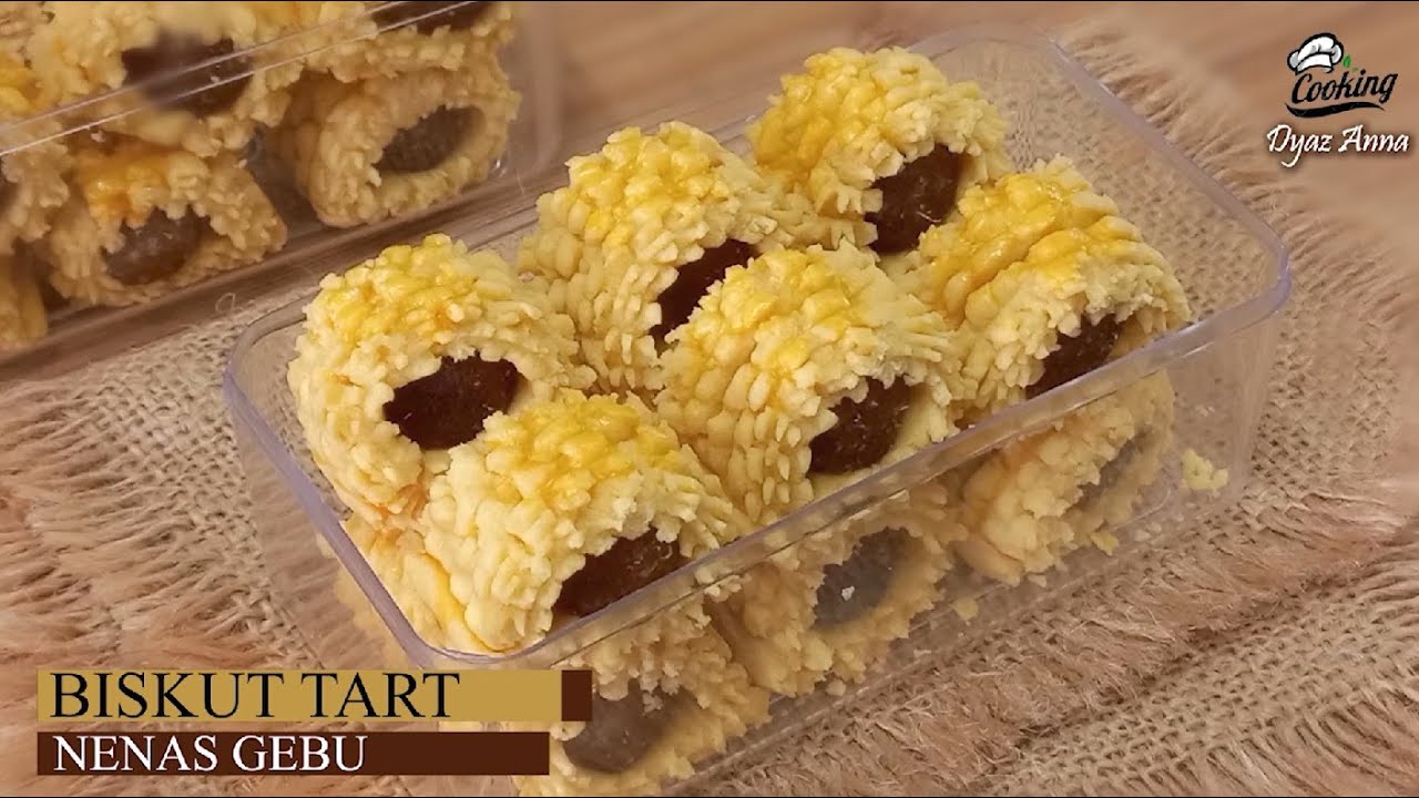 Biskut Tart Nenas Gebu Cair Di Mulut | Biskut Raya..