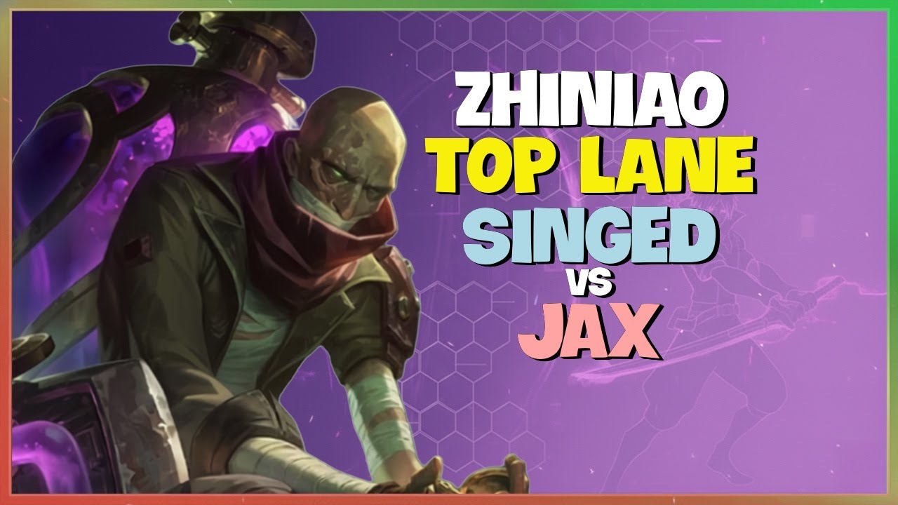 Rank 1 Challenger ZhiNiao Shows Why Singed Is Unstoppable In Top Lane Engsub