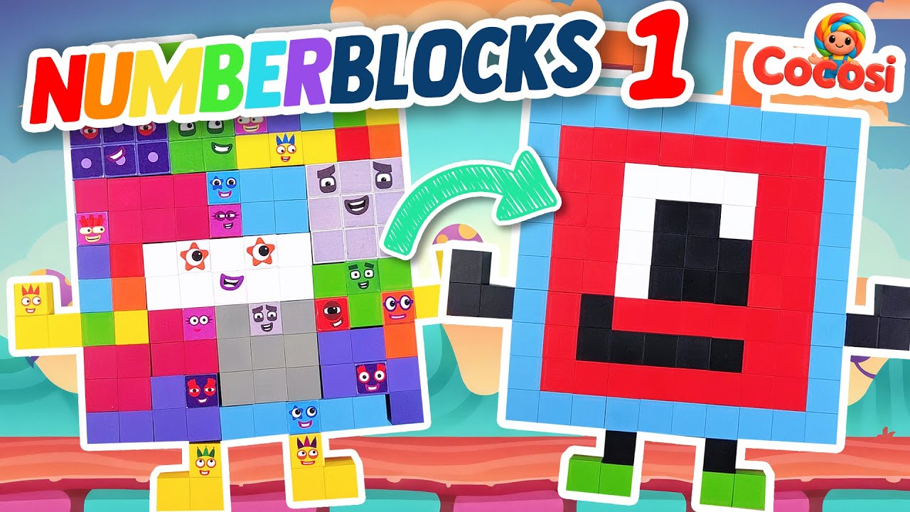 Let's Build Numberblocks One with Fun Cubes | Numberblocks Puzzle | Cocosi Kids