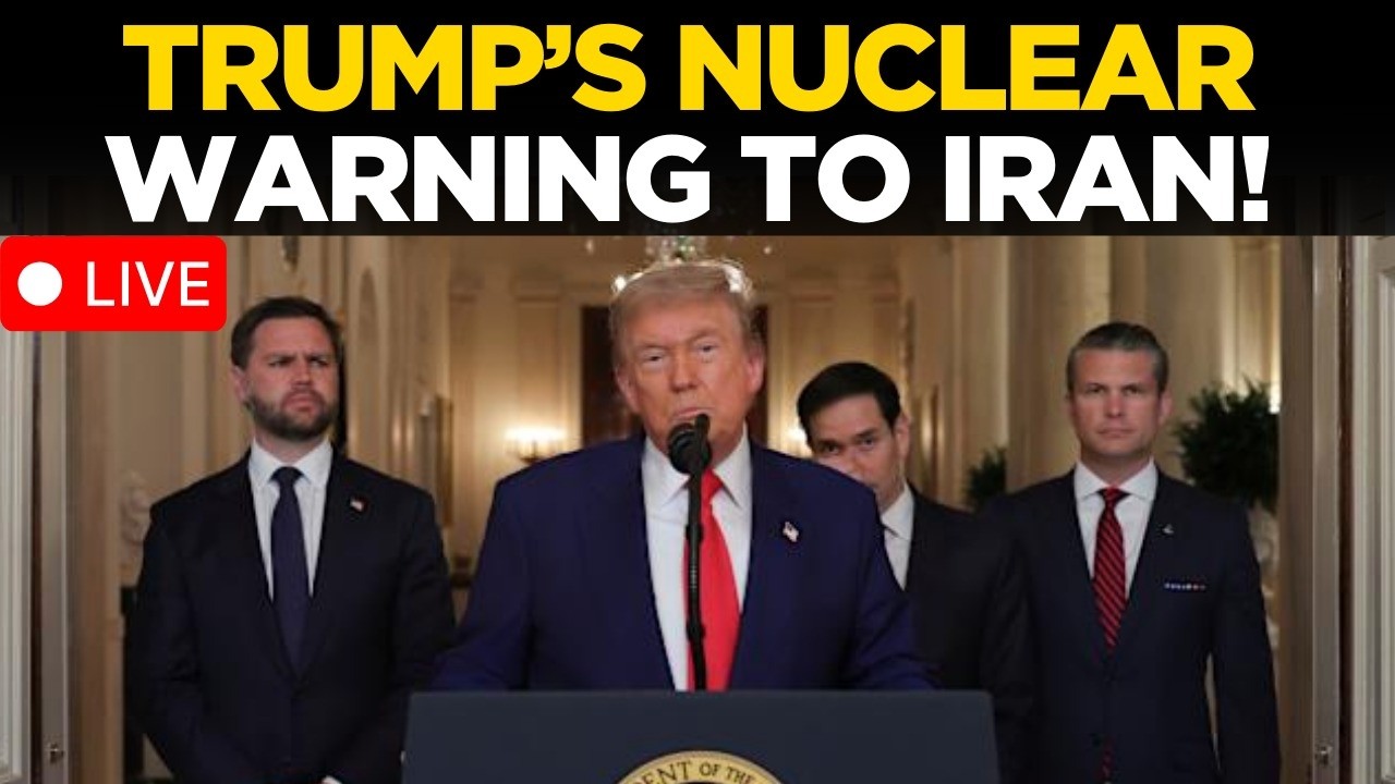 Trump Live: US President Donald Trump Sends CHILLING WARNING to Iran from Oval Office | Netanyahu