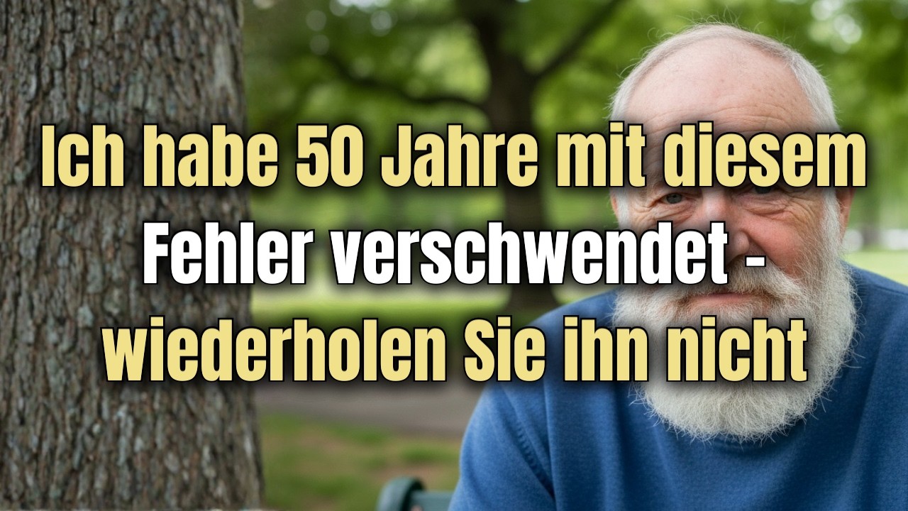 Ich brauchte über 50 Jahre, um zu verstehen, was ich Ihnen in 10 Minuten erzählen werde...