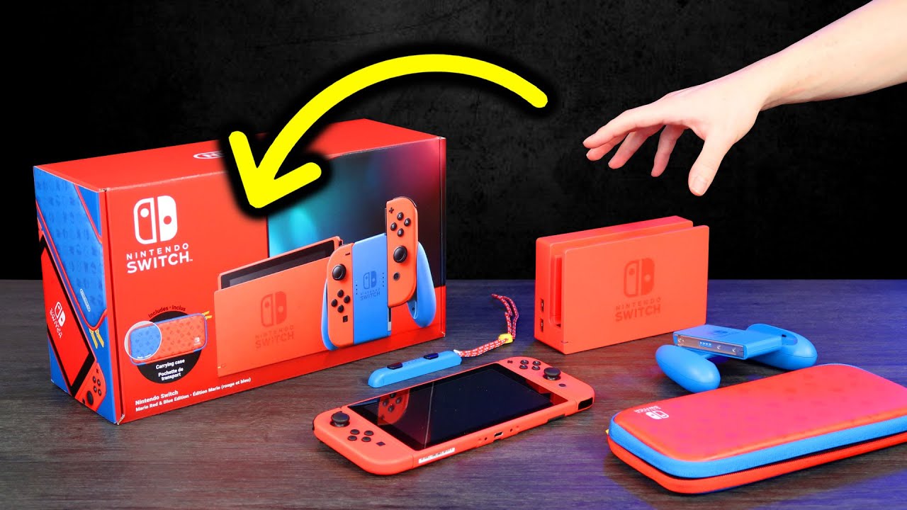 el UNBOXING de la NUEVA NINTENDO SWITCH de Super Mario 🔥🔥 (Trae EXTRAS)