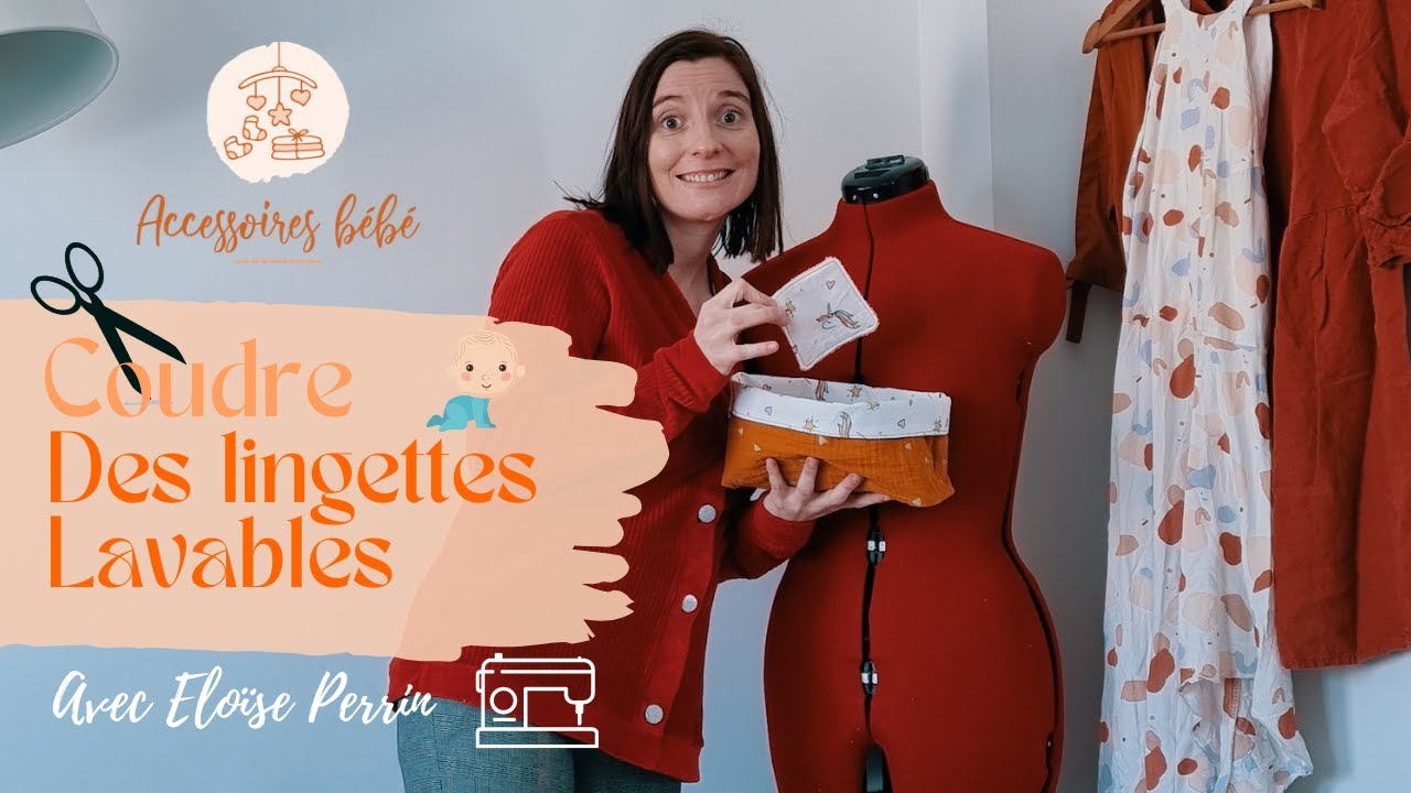 Comment coudre des LINGETTES lavables? Accessoires Bébés 👶