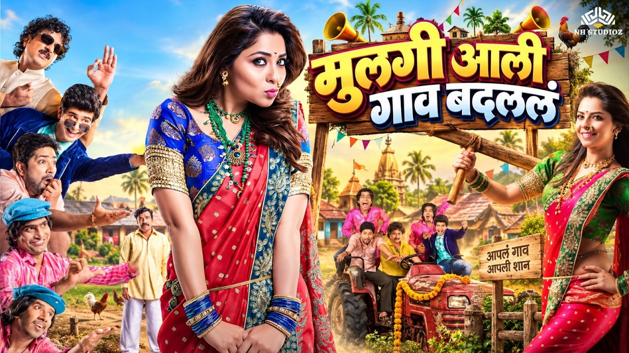 मुलगी नसलेल्या गावात अली सुंदर मुलगी, काय होणार आता गावात😨😁- Marathi Comedy Movie | Sonalee Kulkarni
