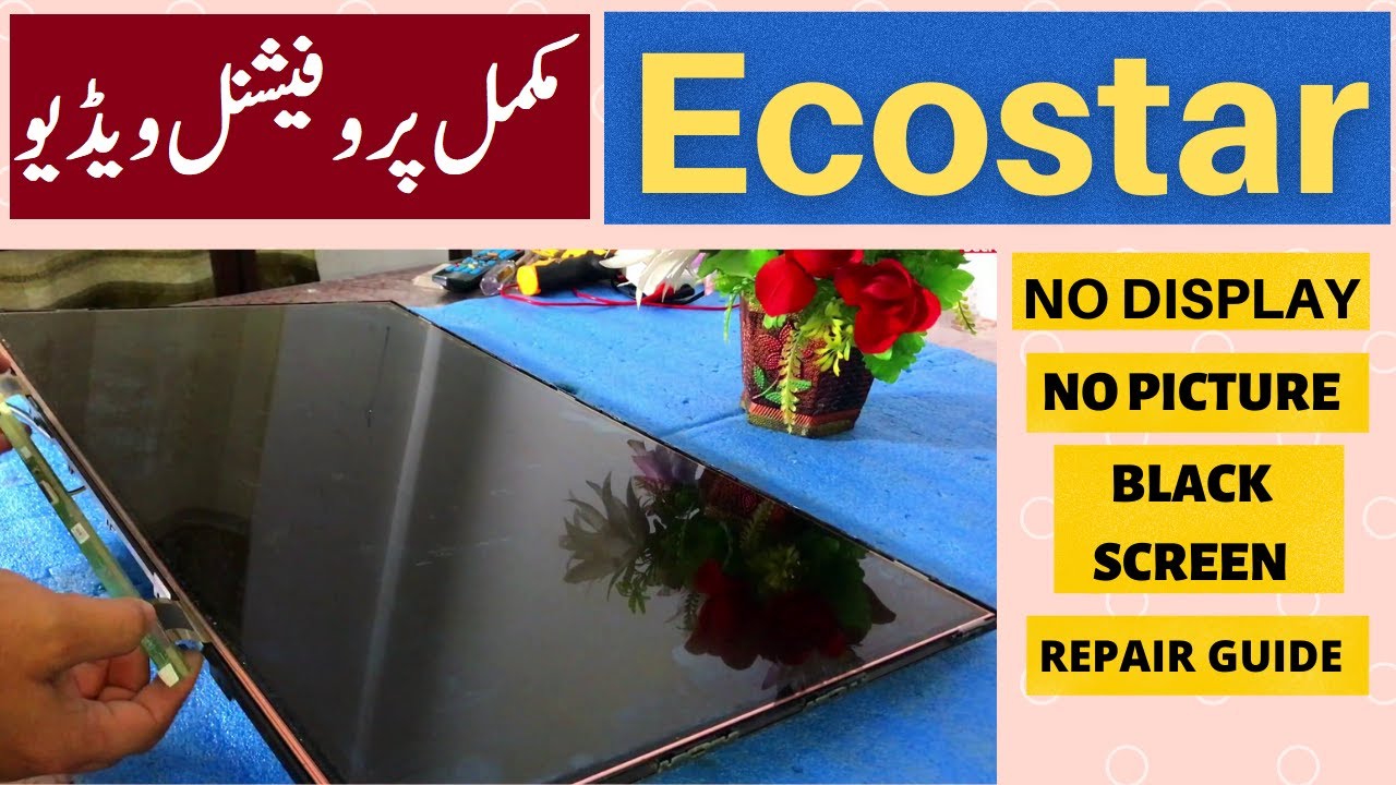 ECOSTAR LED TV BACKLIGHT STRIP REPLACEMENT TUTORIAL, COMPLETE GUIDE