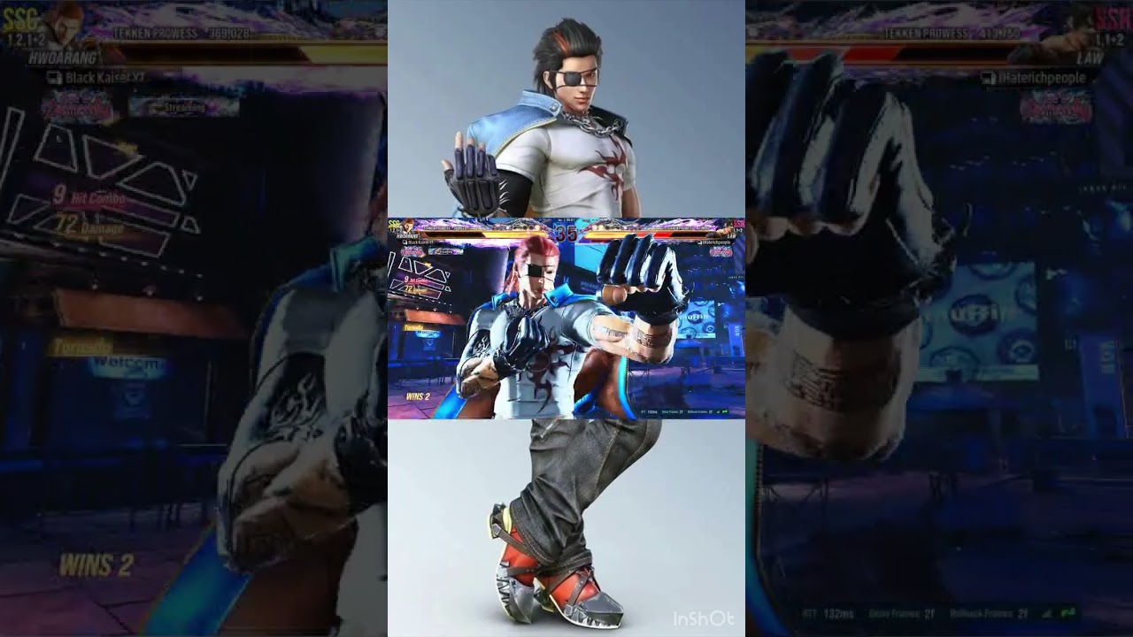 Hwoarang Wall Splats x5 Times😈 #tekken8 #tekken7 #tekken8 #tekkenshorts #hwoarang #gaming #gameplay