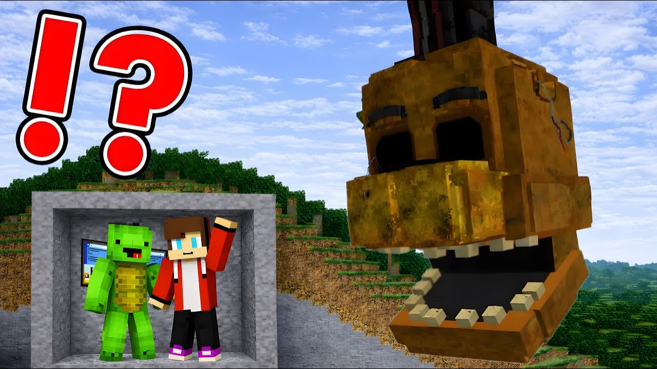 Freddy Fazbear VS Mikey and JJ Underground bunker! – Maizen