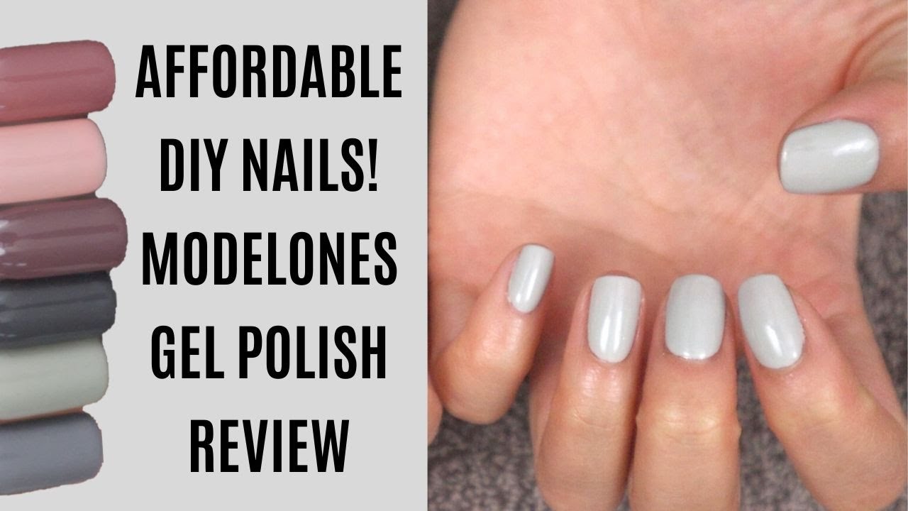 Amazon Gel Nail Polish Review, Swatches, & Tutorial | Modelones Gray & Nude Series