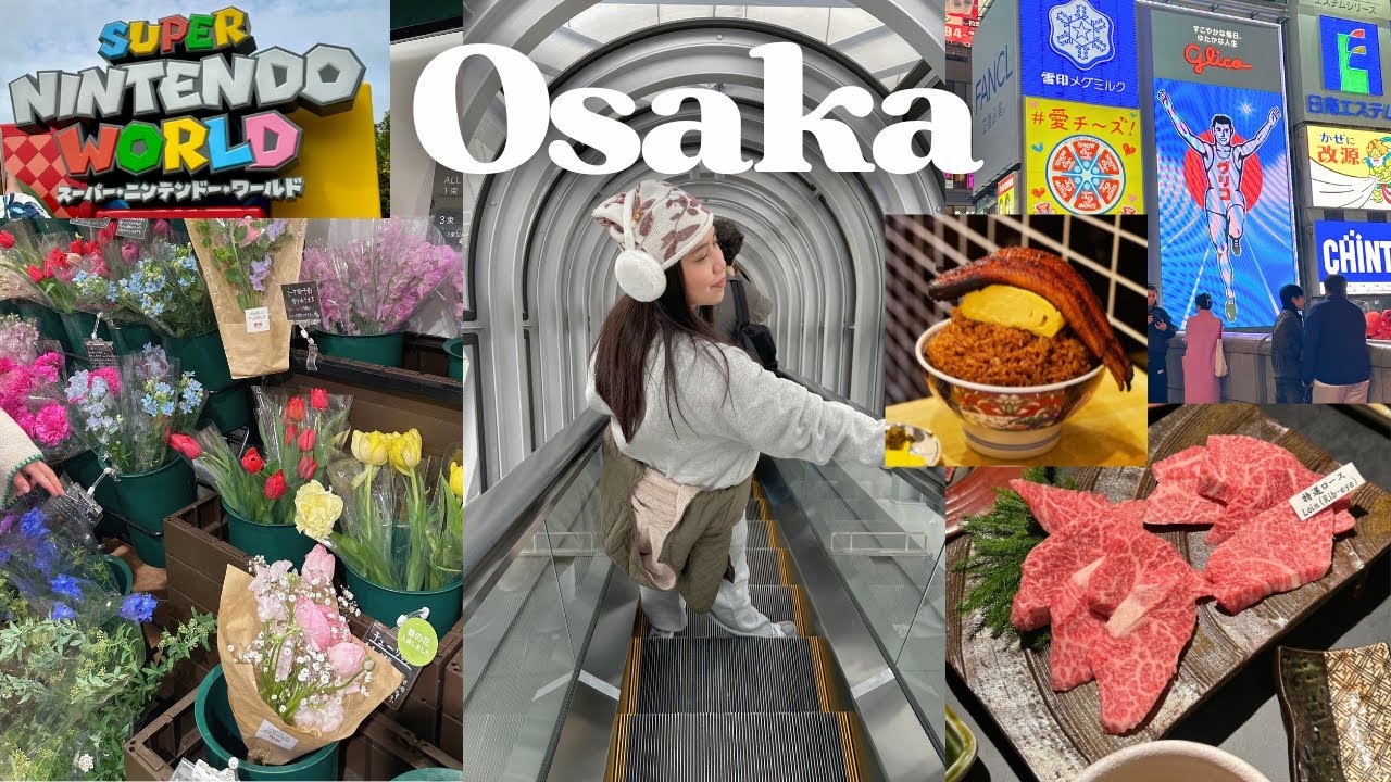 Osaka Vlog | Dotonbori, Umeda, Universal Studios, BEST food 2024 🍣