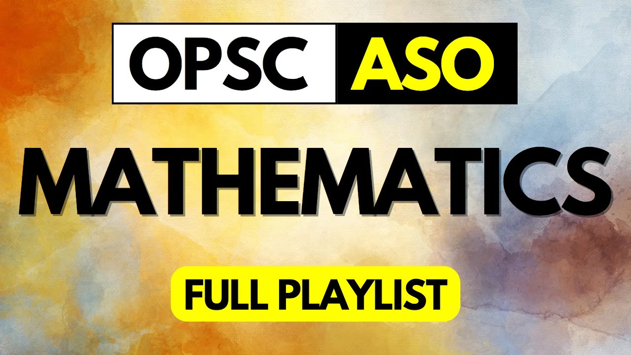 Math 50 days Strategy...... for ASO Secretariat (Odisha)
