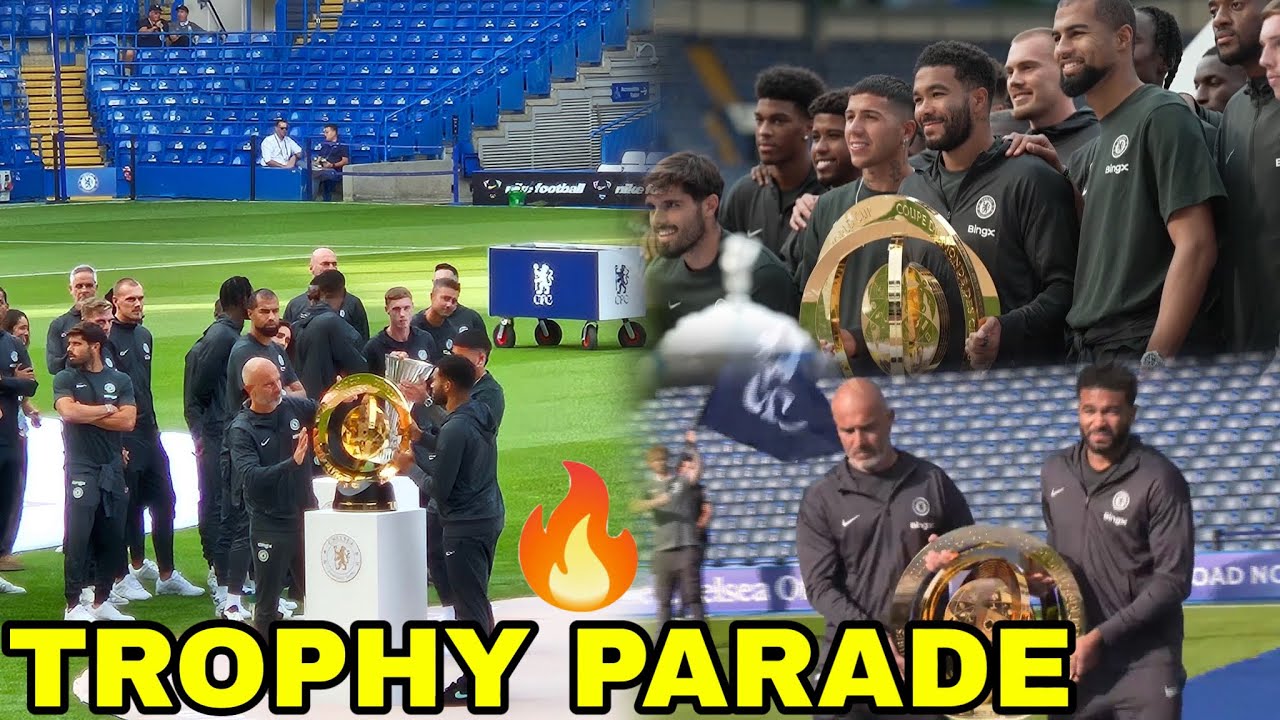 Full Trophy Parade Ceremony at Stamford Bridge🔥Chelsea Celebrating Club World Cup & Conference Leagu