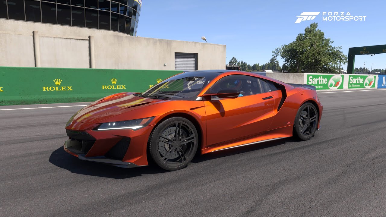 Forza Motorsport . Acura NSX Type S '2022' . Car Test Drive Burnout Speed Crash .
