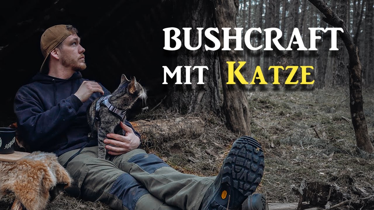 Bushcraft mit meiner Katze: Shelter-Upgrade & Mein Erster Schemelbau 4K