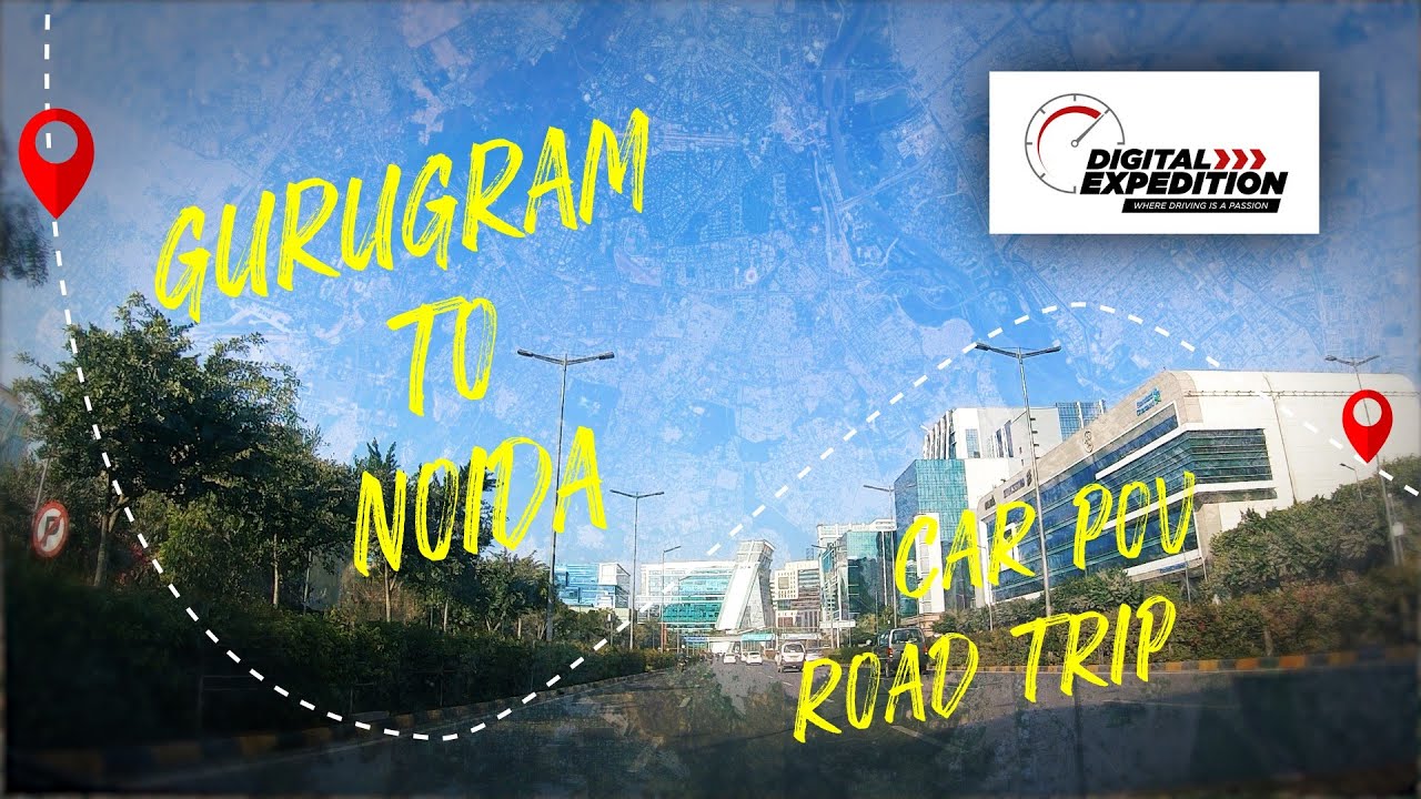 Gurugram to Noida Road Trip / Car POV / Ring Road Drive