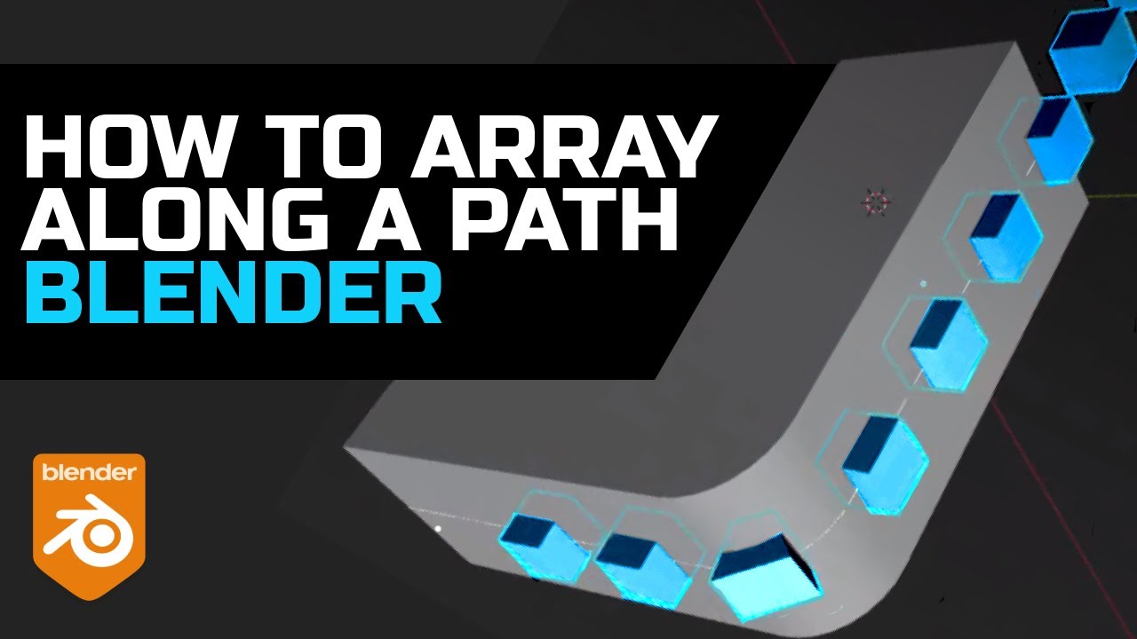How to array along a path in Blender for beginners