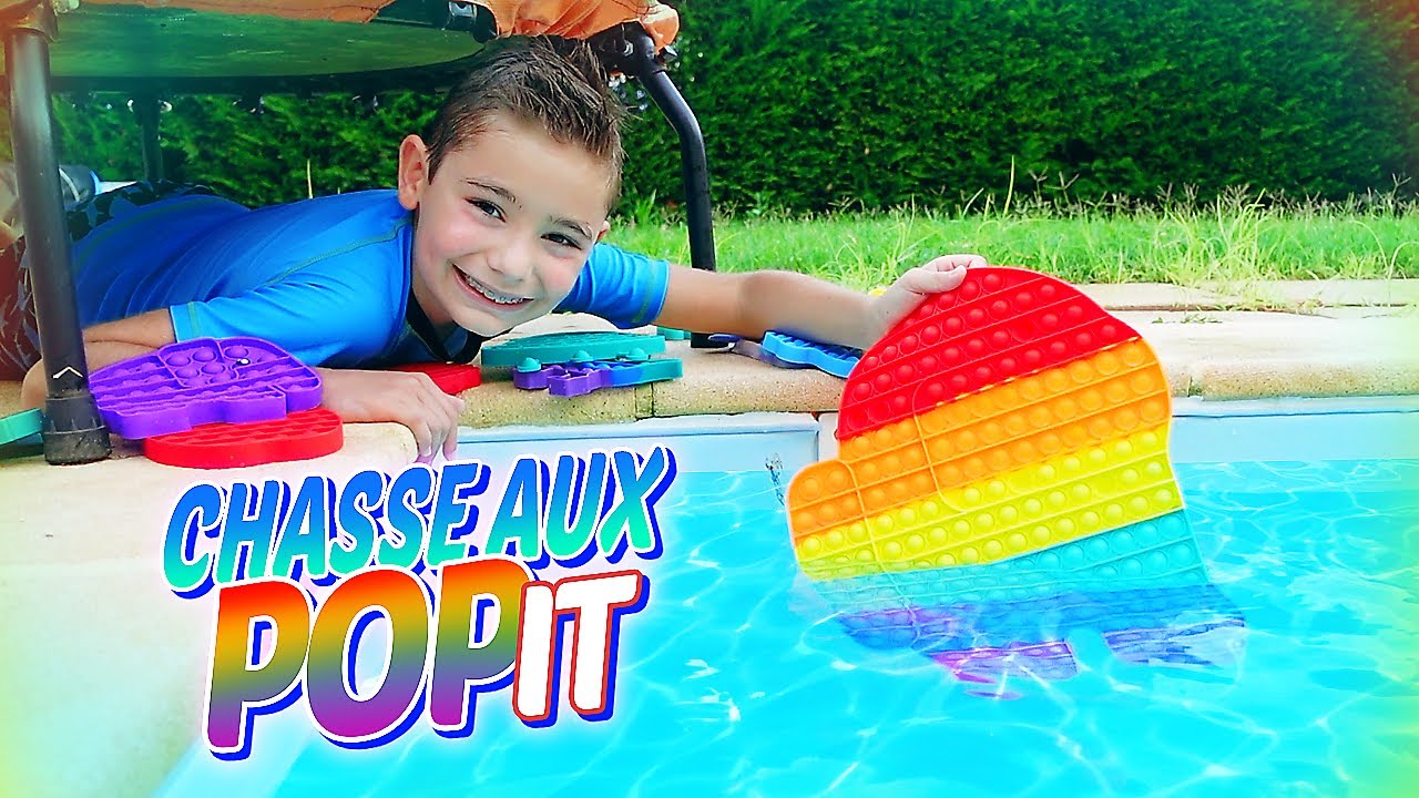 Cache-Cache POP IT dans la Piscine et le Jardin !