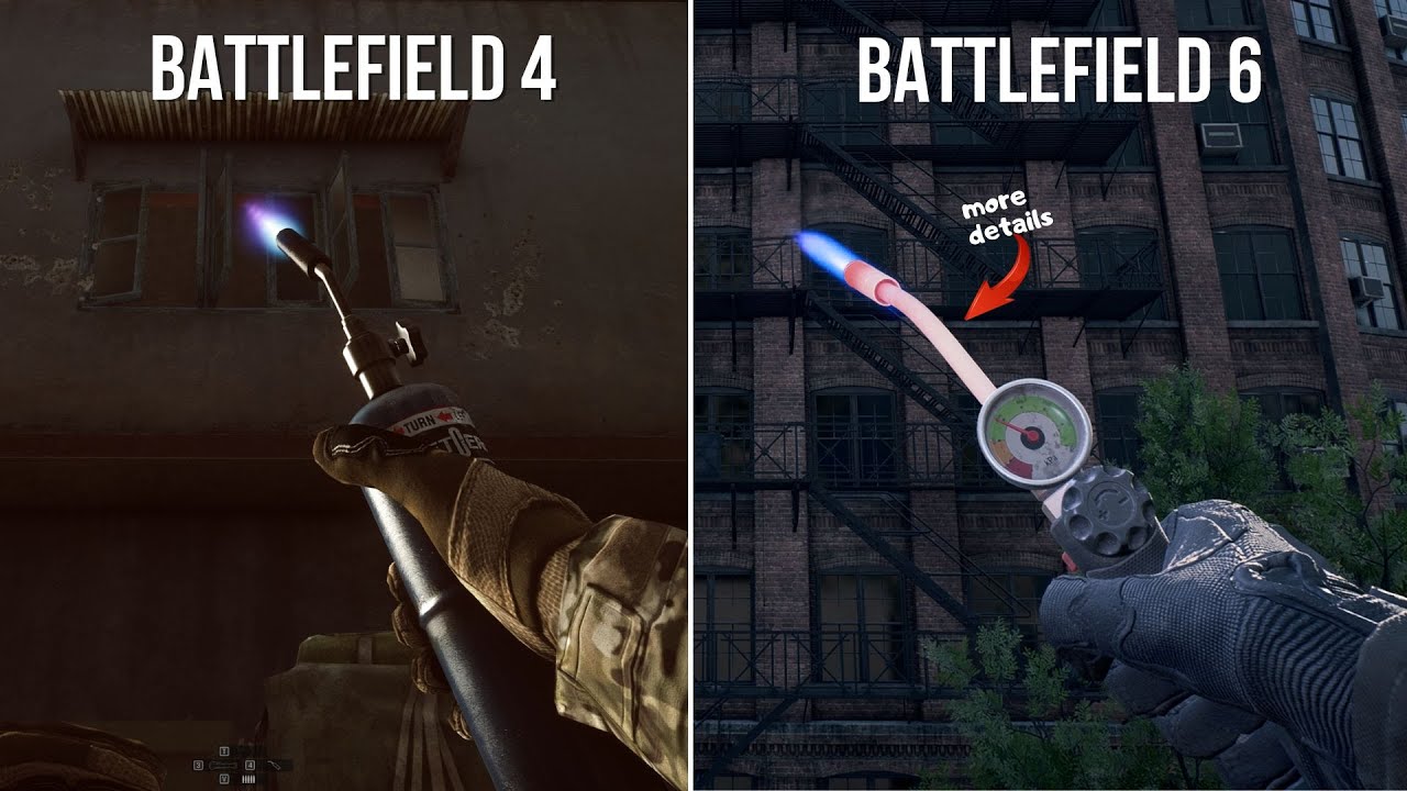 Battlefield 4 vs 6 &ndash; Detail & Physics Compared