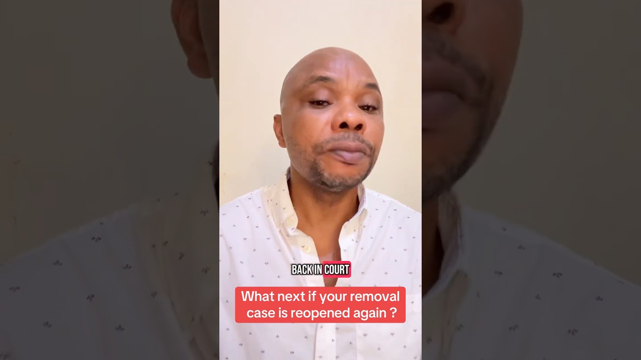 What next if your removal case is reopened again ?