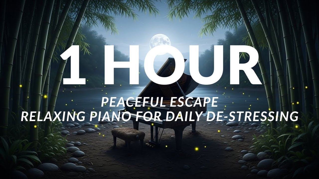 1 HOUR Peaceful Escape : Relaxing Piano for Daily De-stressing