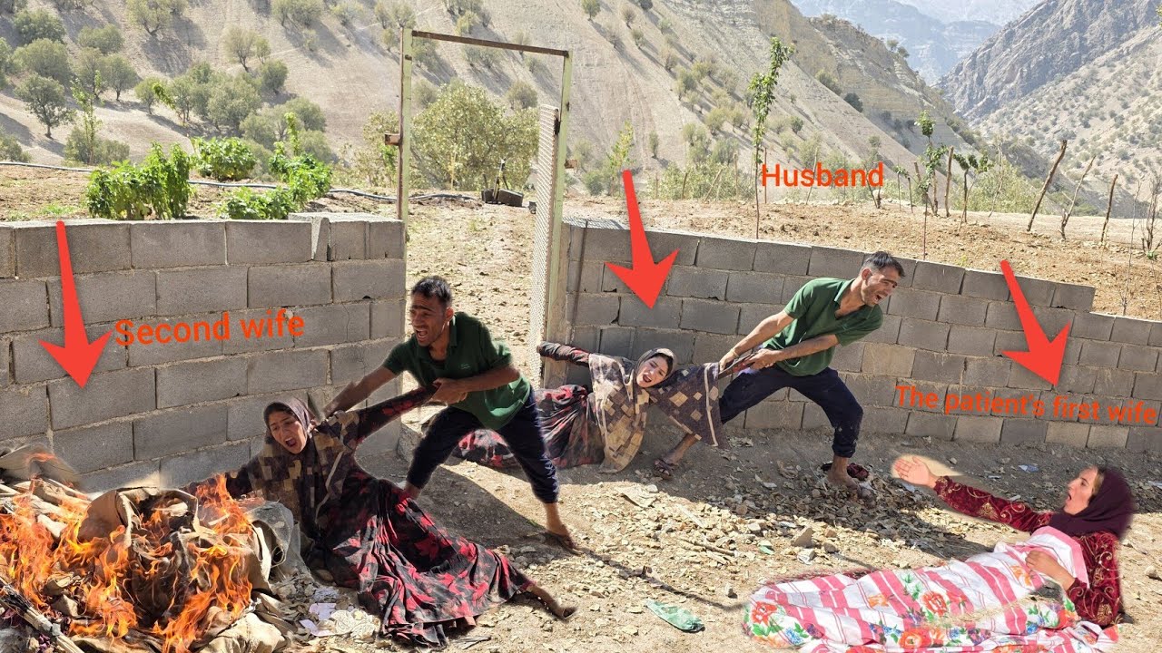 محبت، جشن:The husband evicts  second lady from  place to protect the safety of the sick first lady.