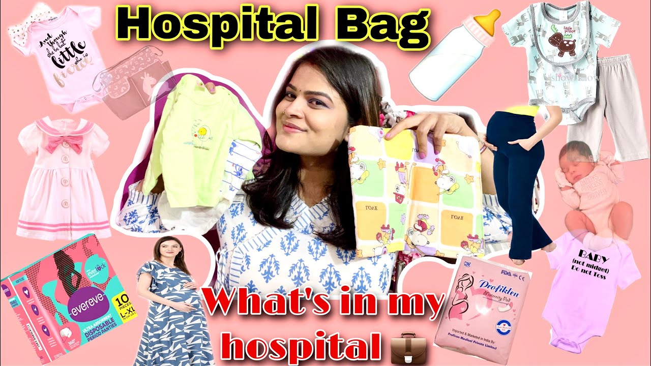 Hospital Bag में बेबी और अपने लिए क्या क्या Pack  करें for delivery🤰| What’s in my hospital bag 💼