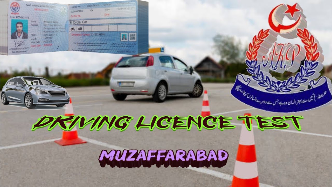 Car Driving lisence test in Muzaffarabad