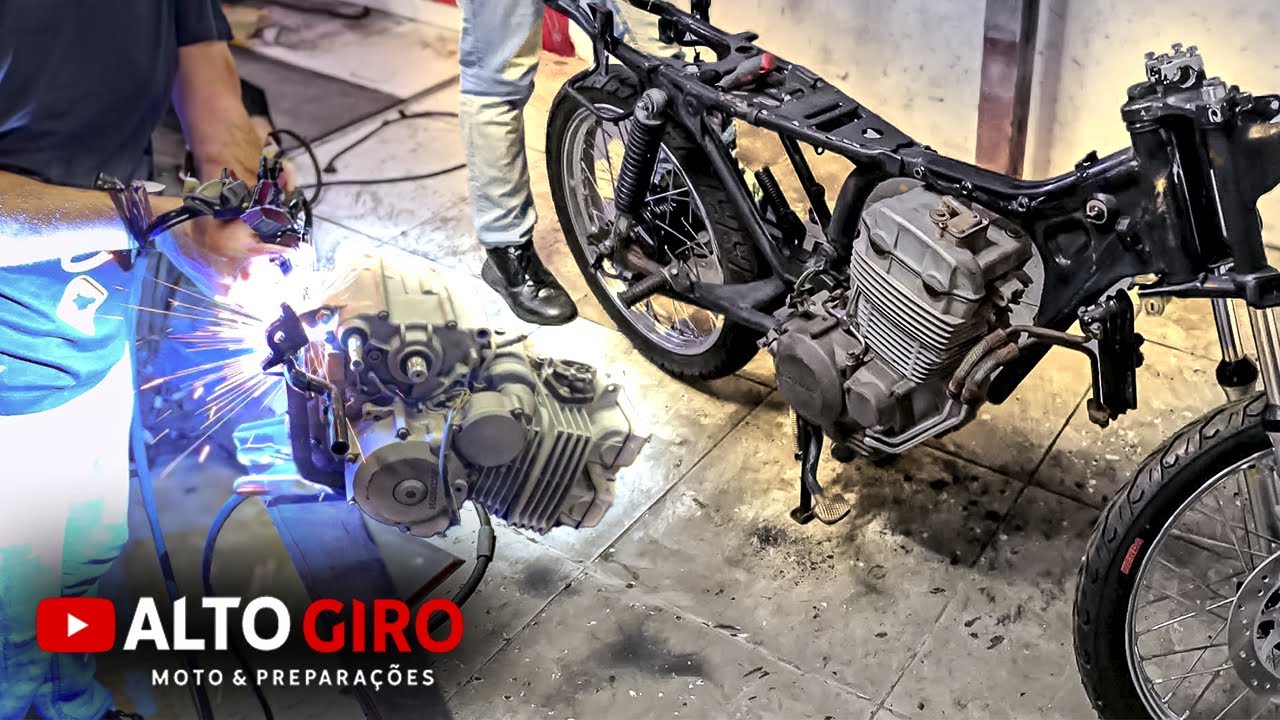 COMO ADAPTAR MOTOR DE TWISTER NA CG 99!  FAÇA NA SUA CASA