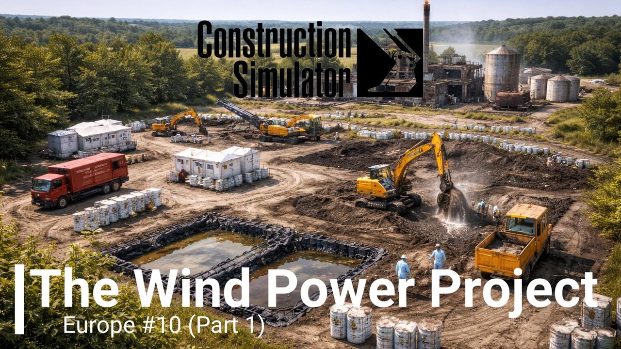 The Wind Power Project - Europe #10 (Part 1) | Construction Simulator