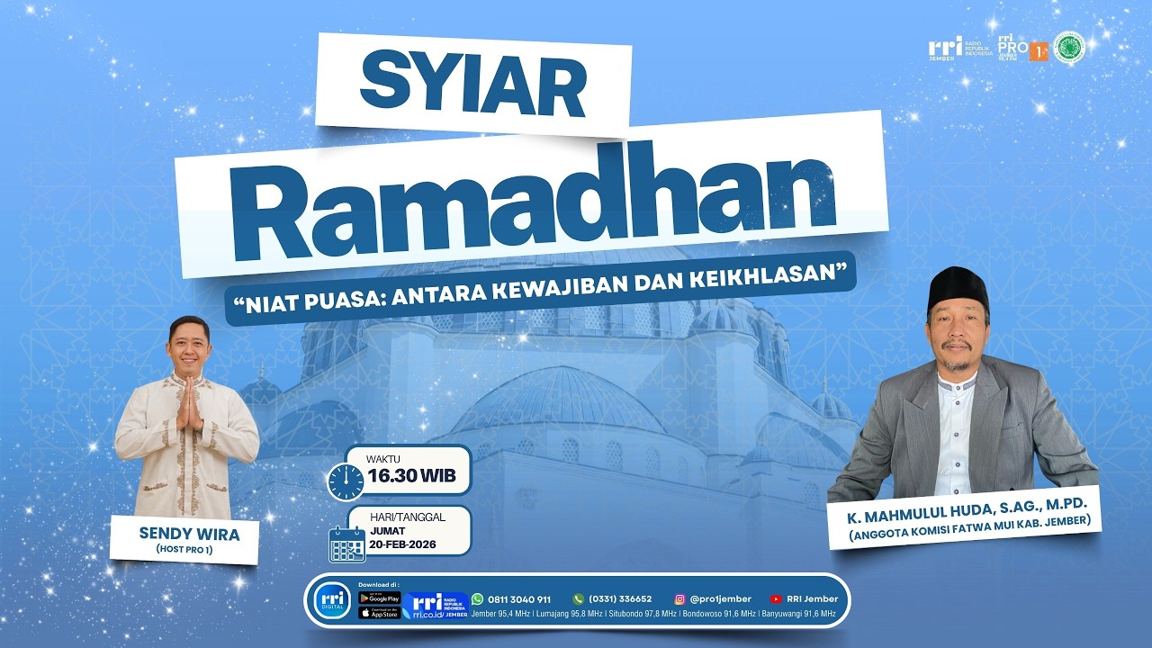 SYIAR RAMADHAN | NIAT PUASA : ANTARA KEWAJIBAN DAN KEIKHLASAN