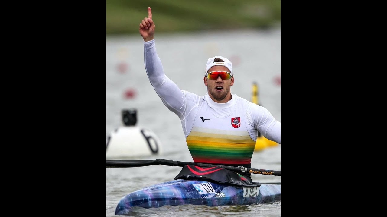 Arturas Seja Winner of 2023 ICF Kayak Sprint World  Cup Szeged, K-1 200 Final