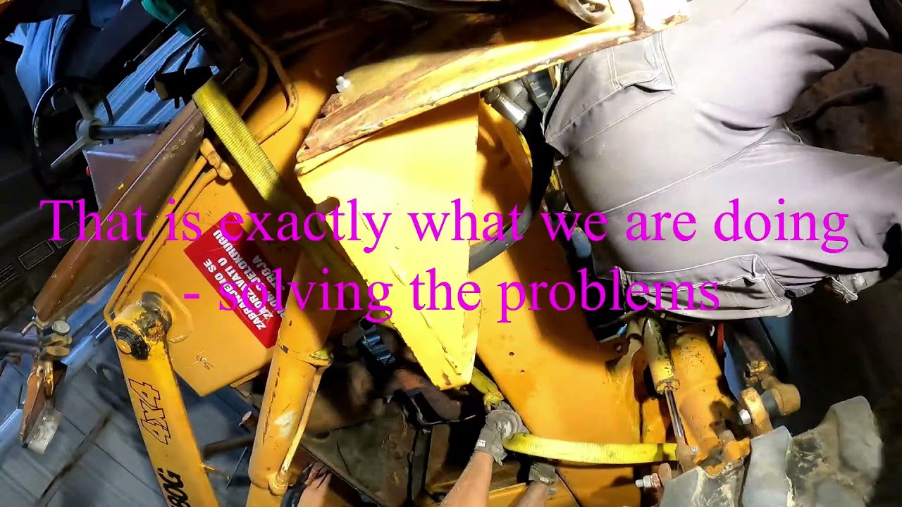 Case 580G Power Shift Fix Part6 - Installing it back on Backhoe